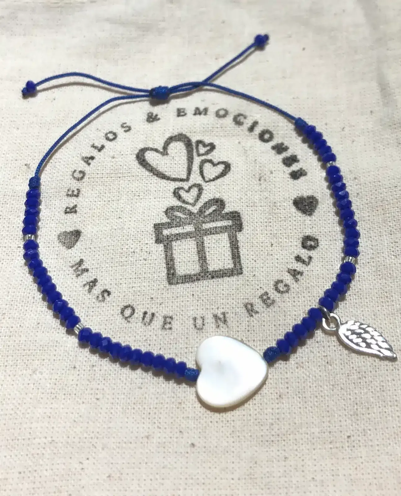 Pulsera de Cristales, Plata 925 y Nácar