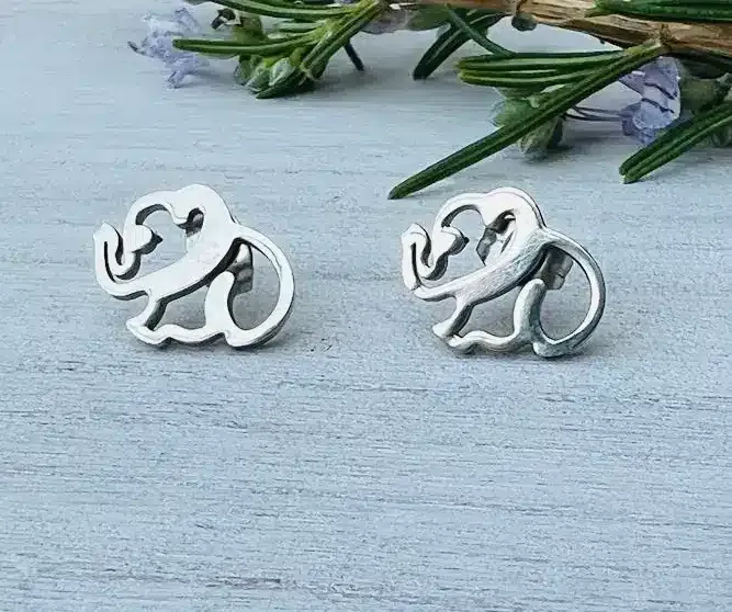 Aros elefante de acero inoxidable