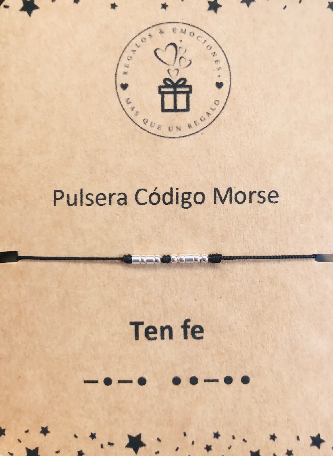 Pulsera código Morse Ten fé
