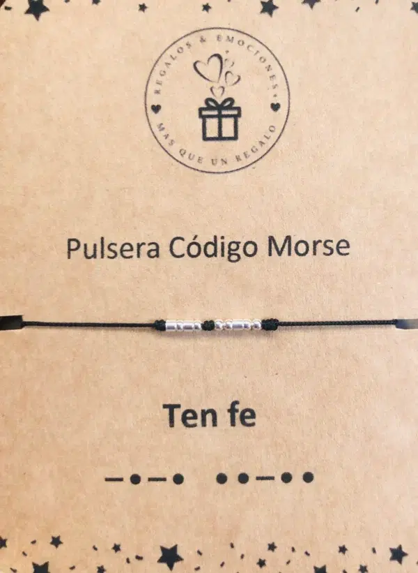 Pulsera código morse ten fé