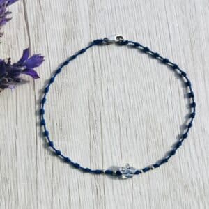 Pulsera hilo y estrella tipo swarovski